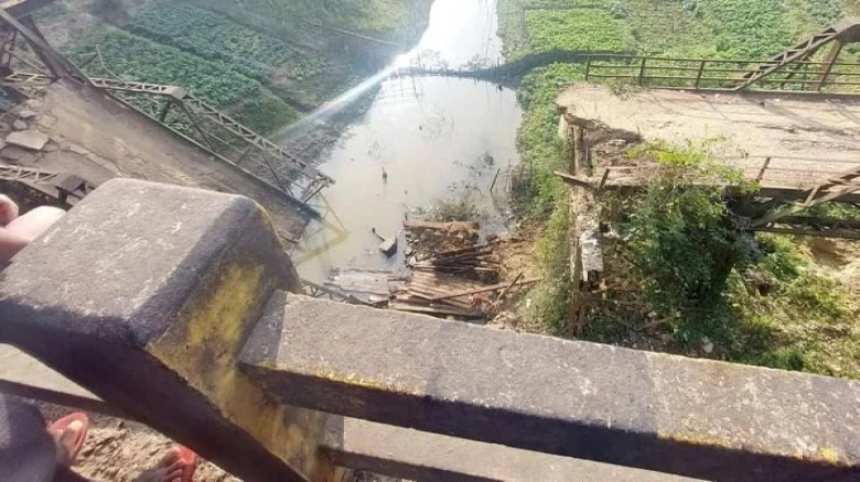 Assam: 100-Year-Old Bridge built during British Era Collapses in Karimganj