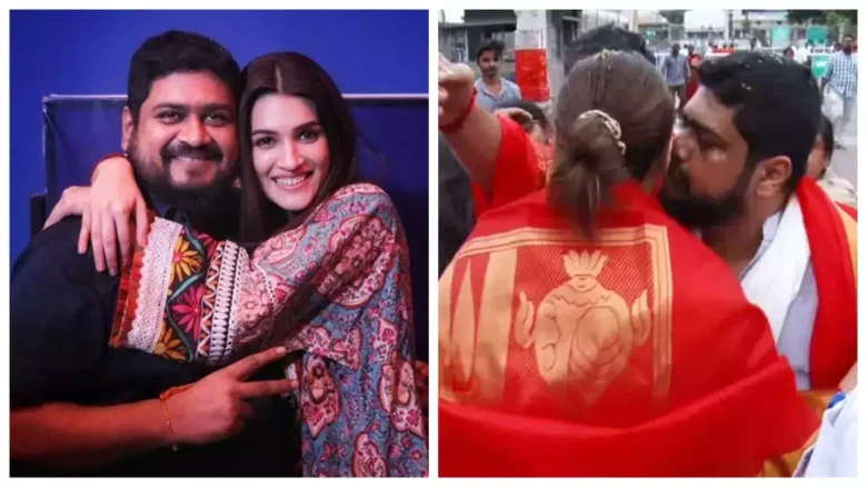 Seer accuses 'Adipurush' director of kissing Kriti Sanon at Tirupati temple
