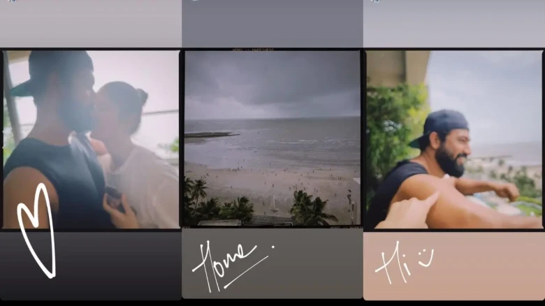 Katrina Kaif spends Sunday with Vicky Kaushal, drops romantic photos from their sea-facing home