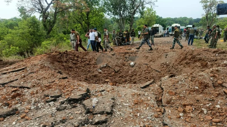 CRPF jawan on election duty injured in IED blast soon after polling began in Chhattisgarh