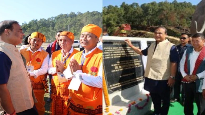 Assam CM Himanta Biswa Sarma announces Rs 5 crore for the construction of Lokhimon temple in Karbi Anglong