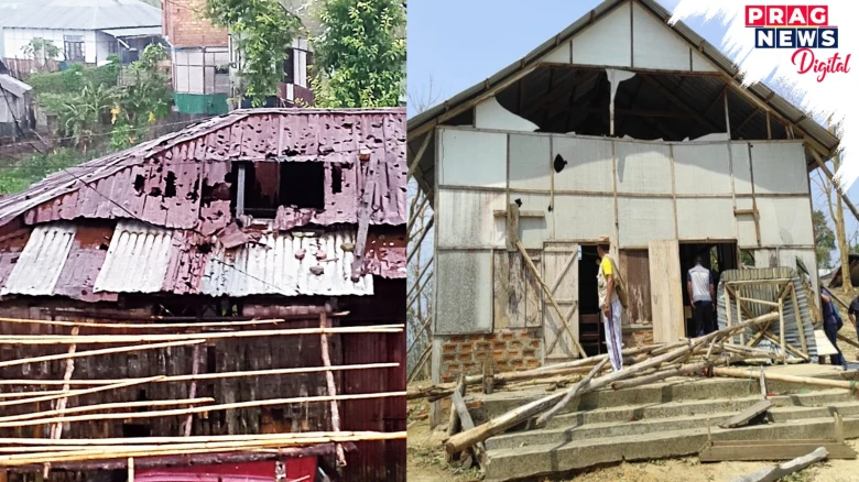 Mizoram thunderstorm turns into disaster! Over 2,500 houses, churches, schools and govt. structures damaged