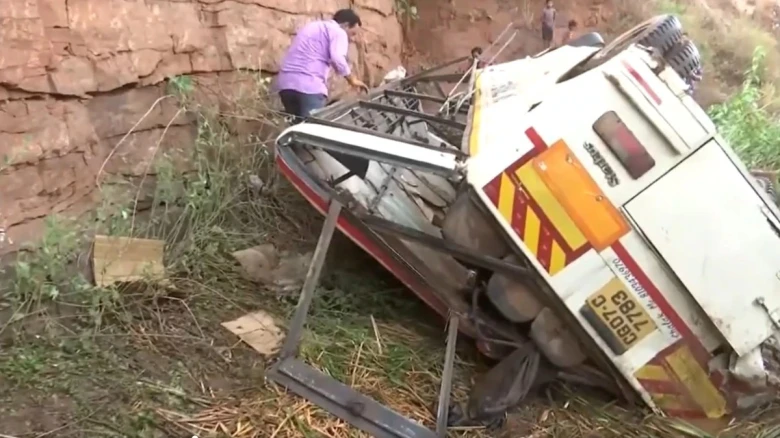 Tragedy strikes Chhattisgarh as 12 lives lost in a bus accident in Durg
