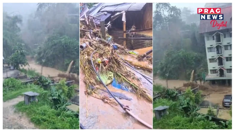 ডাৱৰ বিস্ফোৰণে সৃষ্টি কৰা জলপ্ৰলয়ত তচনচ ইটানগৰ, ভাঙি থানবান হ’ল বহুতৰে সপোনৰ ঘৰ