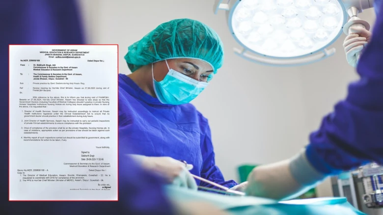 Assam Govt imposes restrictions on govt doctors working at private health institutions during duty hours