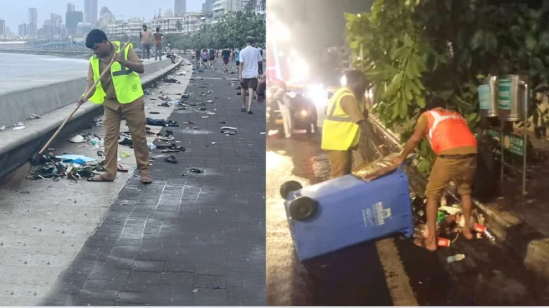After Team India’s T20 World Cup victory parade, BMC collects over 11,000 kg waste from Marine Drive