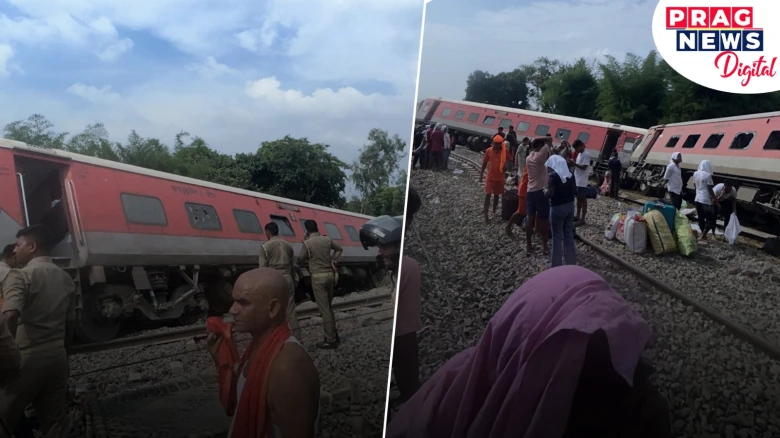 Dibrugarh express train derails near UP's Gonda, 4 passengers die as  around 10 bogies off track