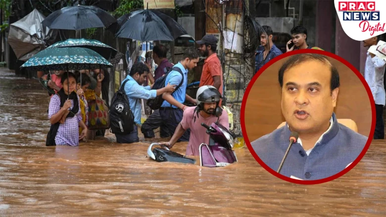 CM Sarma urges everyone to stay indoors amid heavy rain in Guwahati