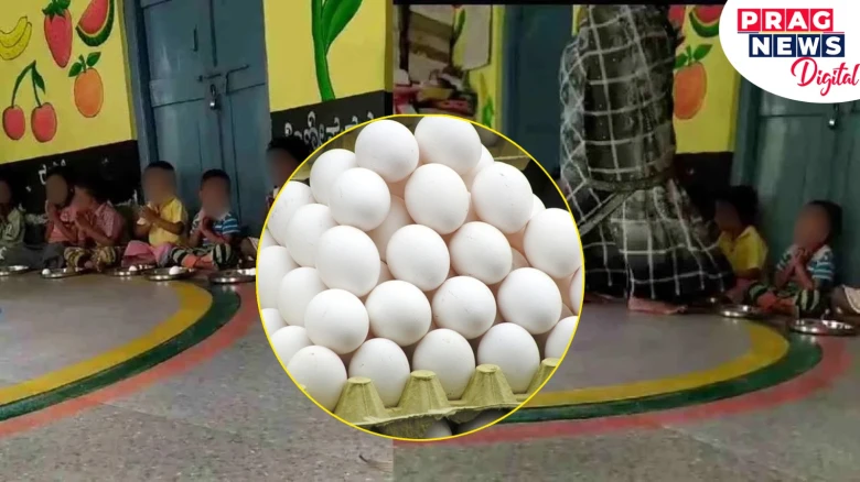 Eggs served to Anganwadi students during meal, taken back after photo-op; 2 suspended