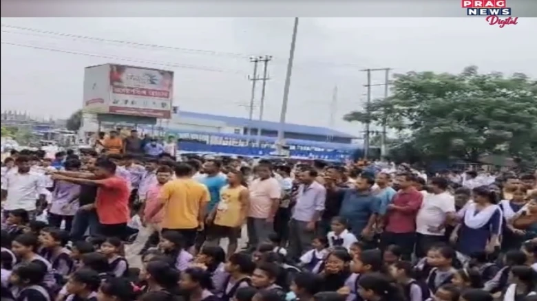 College Girl's death in road mishap sparks protest in Assam's Nalbari